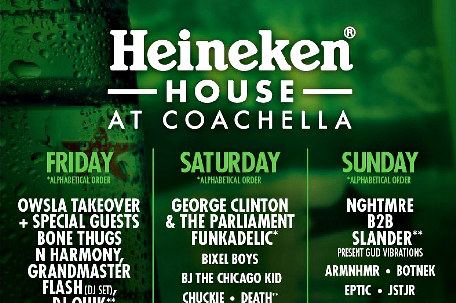 Heineken House returns to Coachella festival