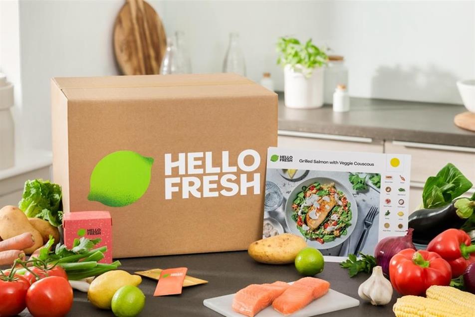 HelloFresh press release photo showing produce items on a kitchen counter