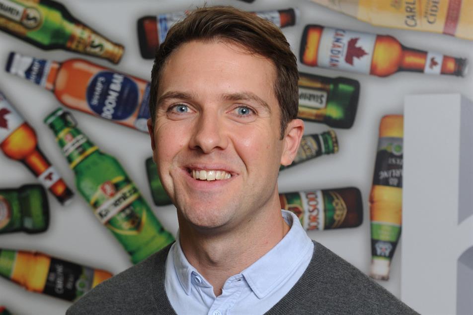 Shearer: will oversee marketing for brands including Carling, Coors Light, Cobra and Doom Bar
