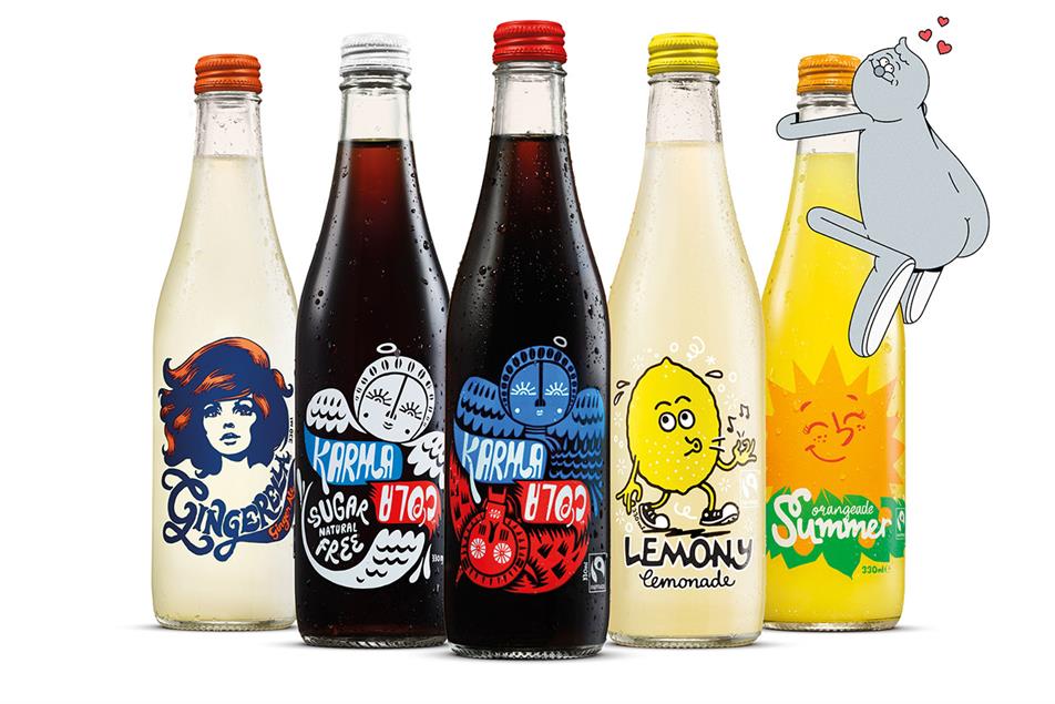 Karma Cola: campaign uses strapline 'Good drinks for bad adults'