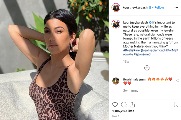 News research claims 46% of Kourtney Kardashian's followers on social media are fake