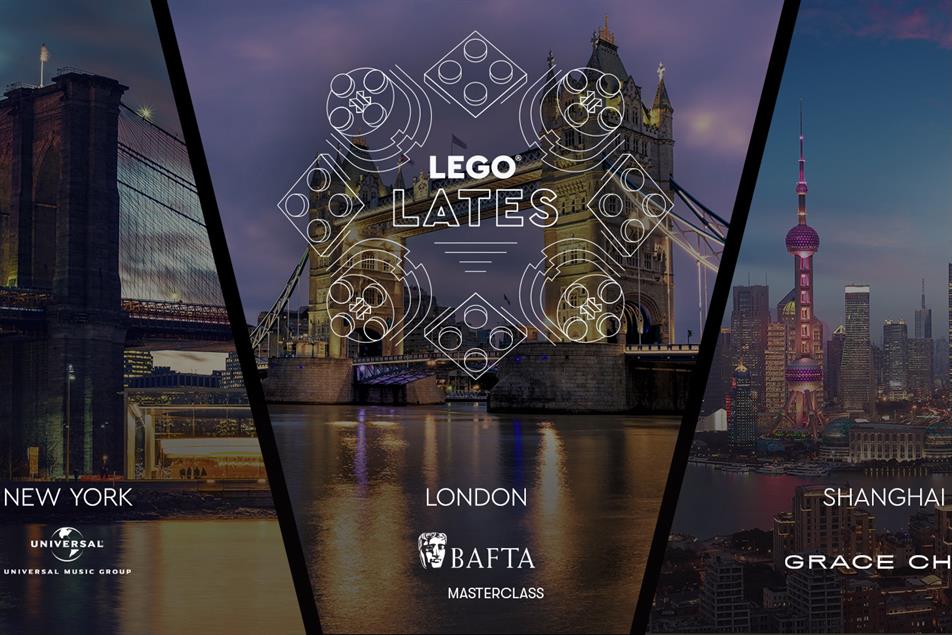 Lego Lates: events will be held in London, Shanghai and New York