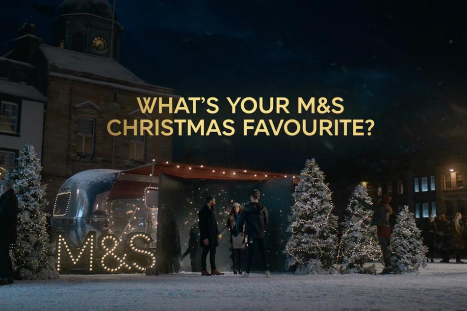 Marks & Spencer: advertises across a range of media during the festive season
