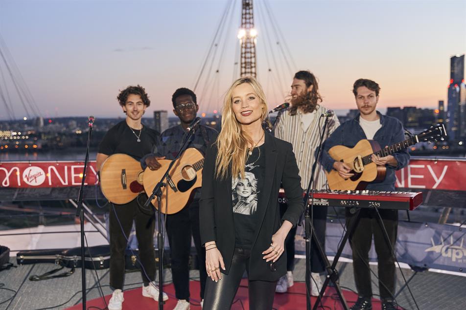 Virgin Money: Laura Whitmore launched the gigs with Mosa Wild 