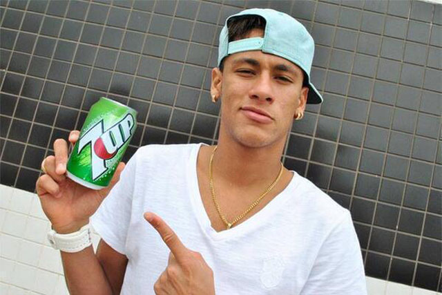 Paddy Power: posted image of Brazil star Neymar with 7-Up can