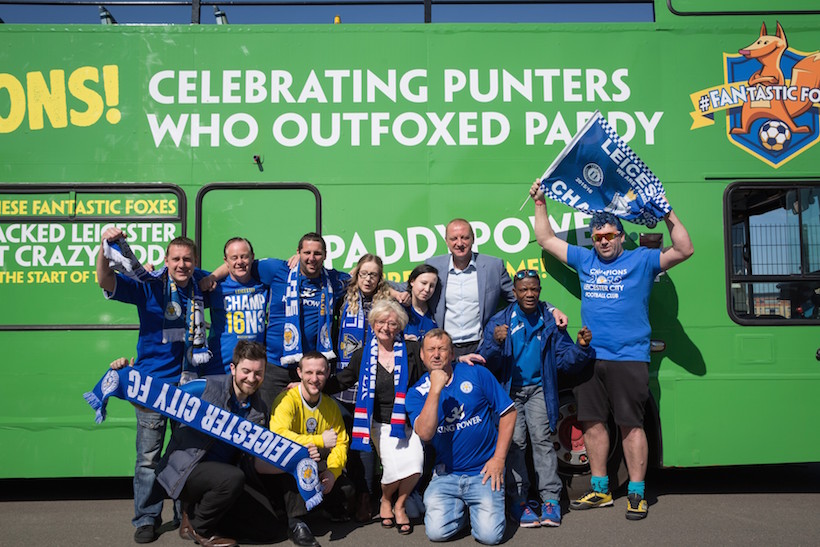 Paddy Power plans bus tour to 'celebrate' losing money on Leicester City