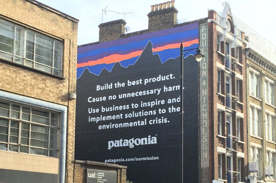effektivitet tolerance prop Patagonia launches UK environment campaign in London's Shoreditch