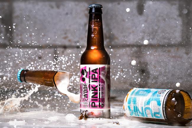 Pink IPA: an ironic twist on Brewdog's regular Punk IPA beer