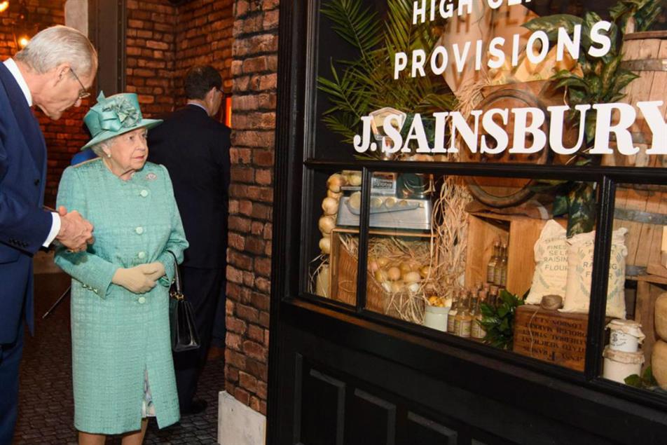 Sainsbury's: Queen visited anniversary pop-up
