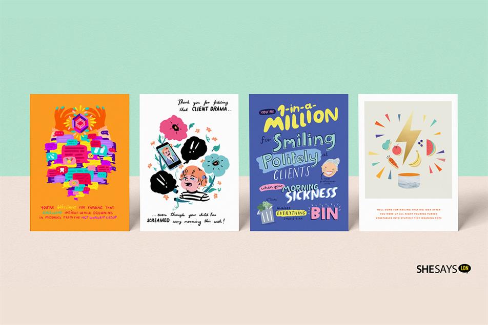 SheSays celebrates mums in advertising with card collection