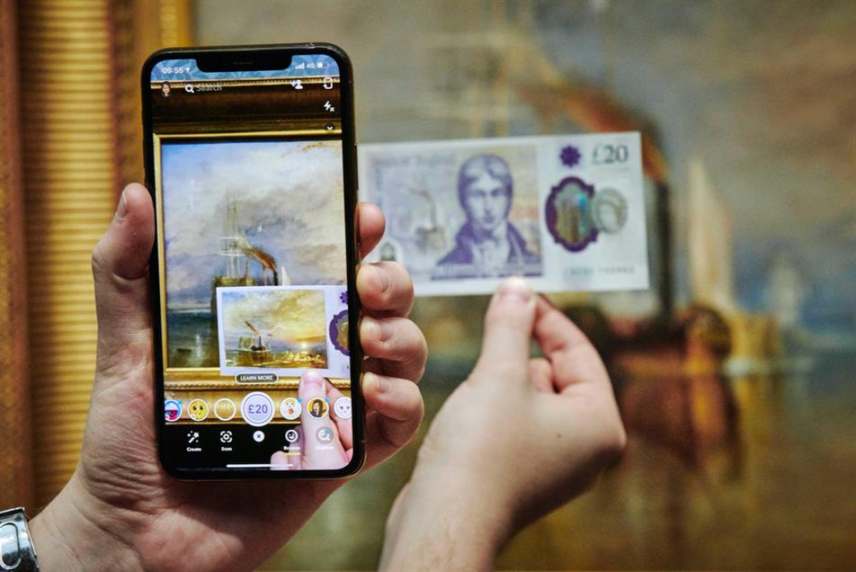 Snapchat and Bank of England bring Turner artworks to life for launch