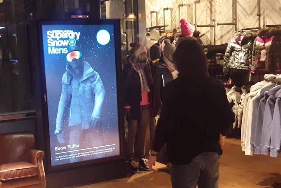 deed het Passend Voorschrift Superdry installs 'smart mirror' to let shoppers try on clothes without  trying them on | Campaign US