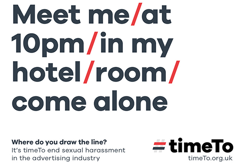 TimeTo campaign exposes reality of sexual harassment in advertising