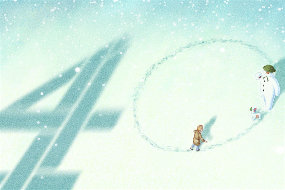 Channel 4 Christmas ident return of The Snowman