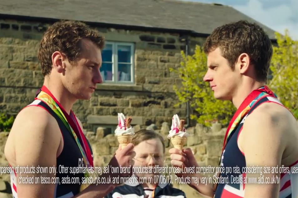 Aldi: this year's summer campaign features the Brownlee brothers