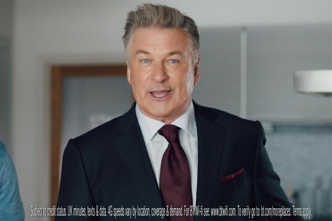 Alex Baldwin: starred in BT's campaign this year promoting its internet service