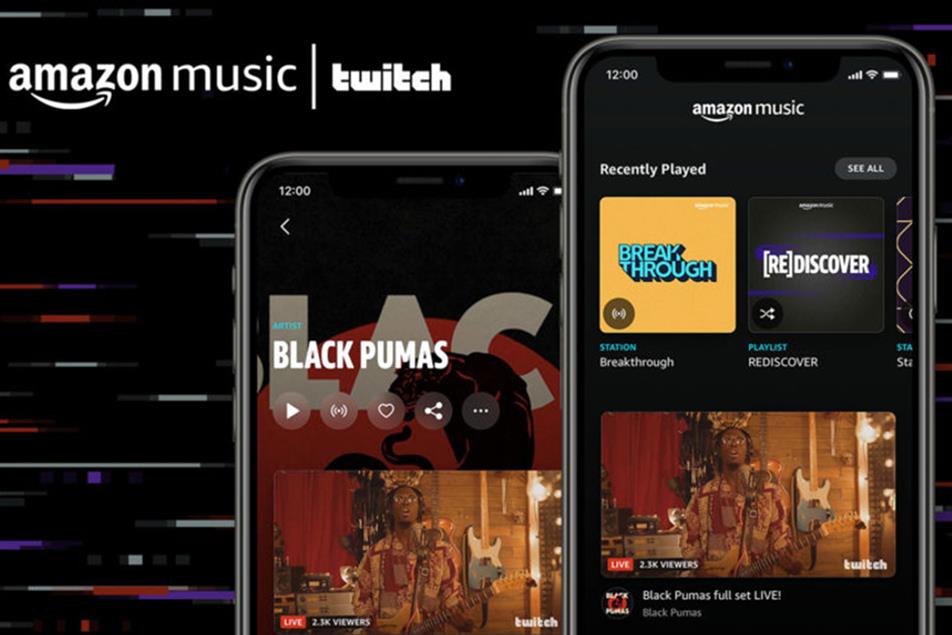 Amazon Music: app users will receive notifications when artists they follow go live on Twitch