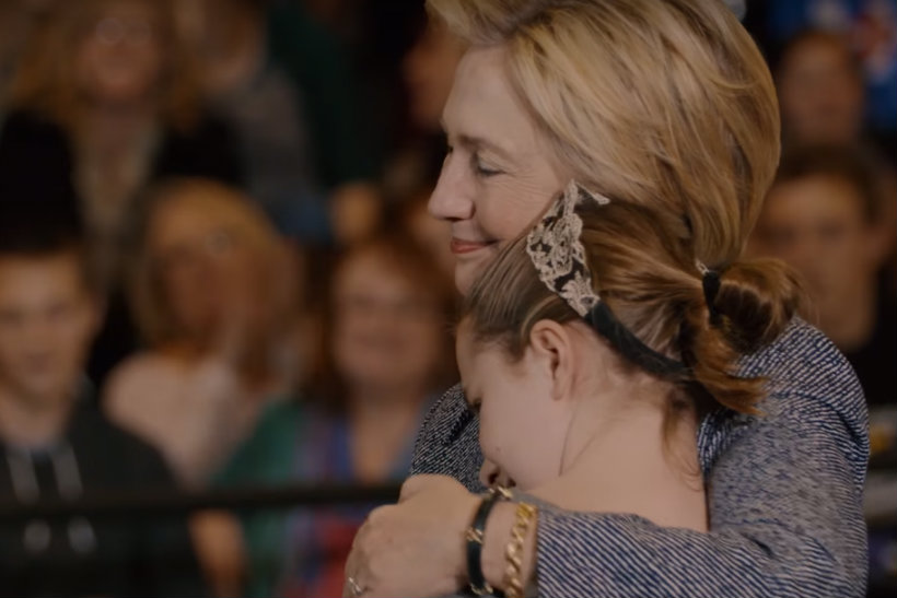 Hillary Clinton: reminding voters that she's come through adversity