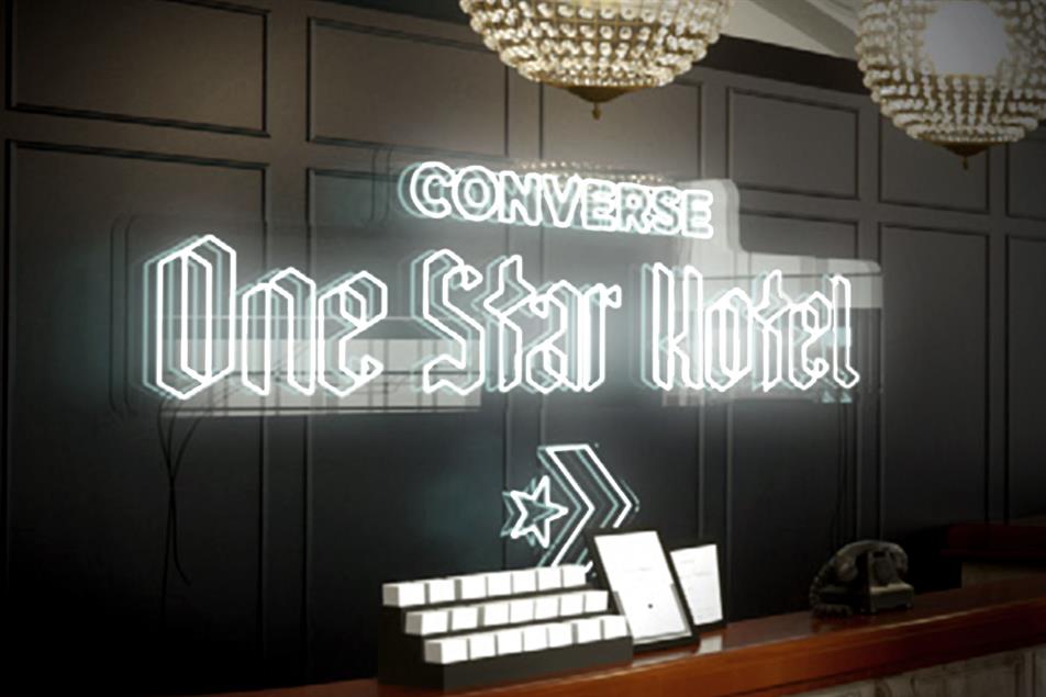 Converse creates 'One star hotel'