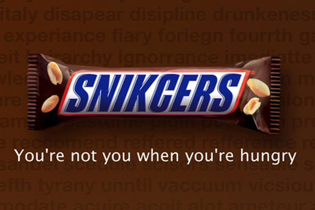 Snickers: the global 'Hungerithm' campaign was created in Australia