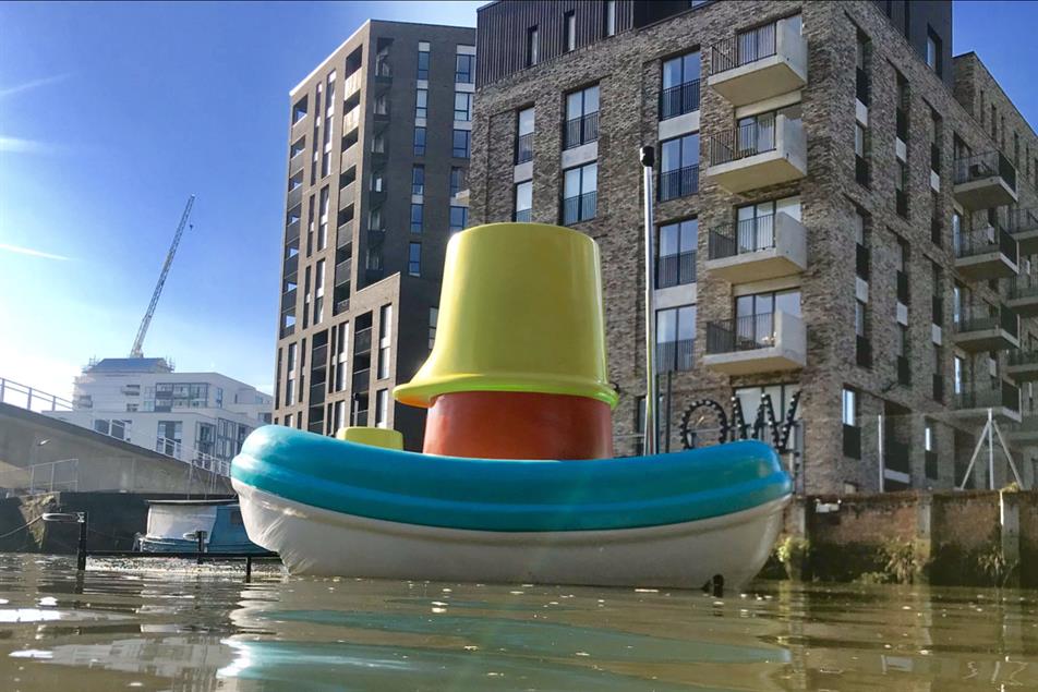 Ikea giant bath toy sets sail to clear rubbish from waterways