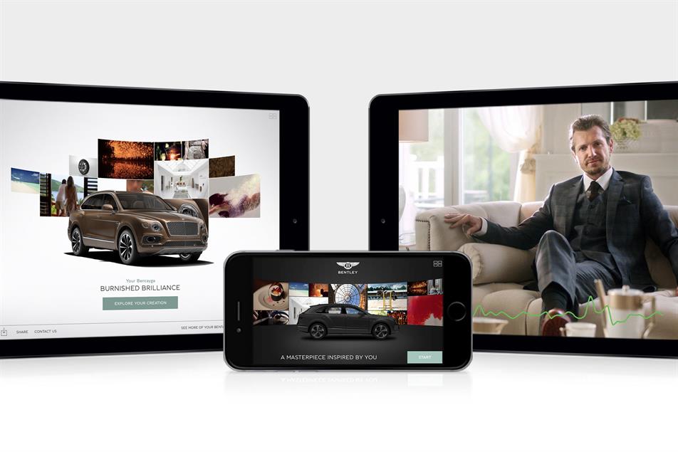 Bentley Inspirator: records facial expressions in real-time