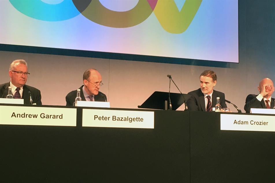 ITV AGM: Andrew Garard, Peter Bazalgette and Adam Crozier 