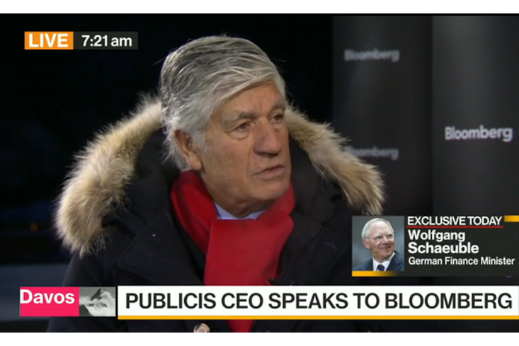 Lévy: spoke about Publicis Groupe's future on Bloomberg from Davos