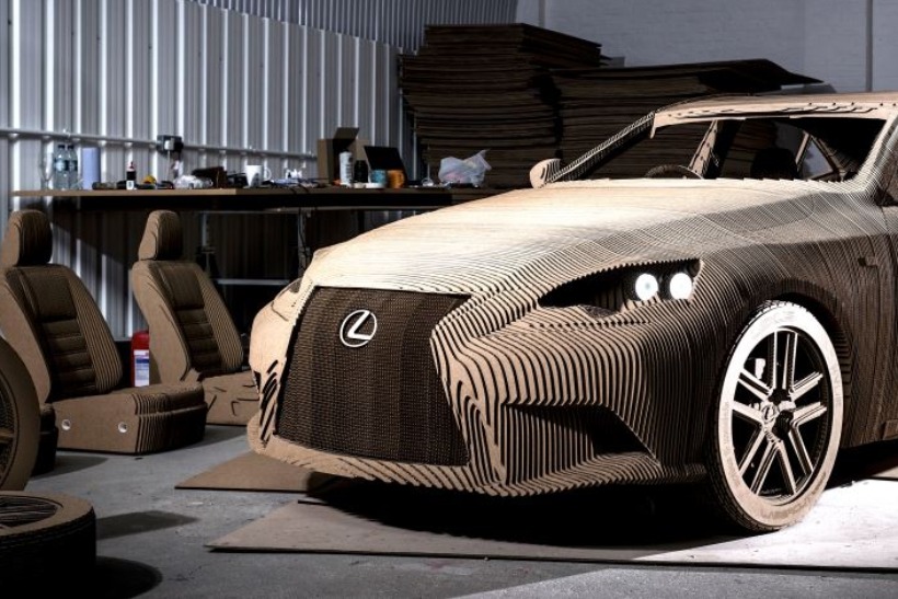 Lexus: car brand has fashioned a fully driveable real-size origami car replica 