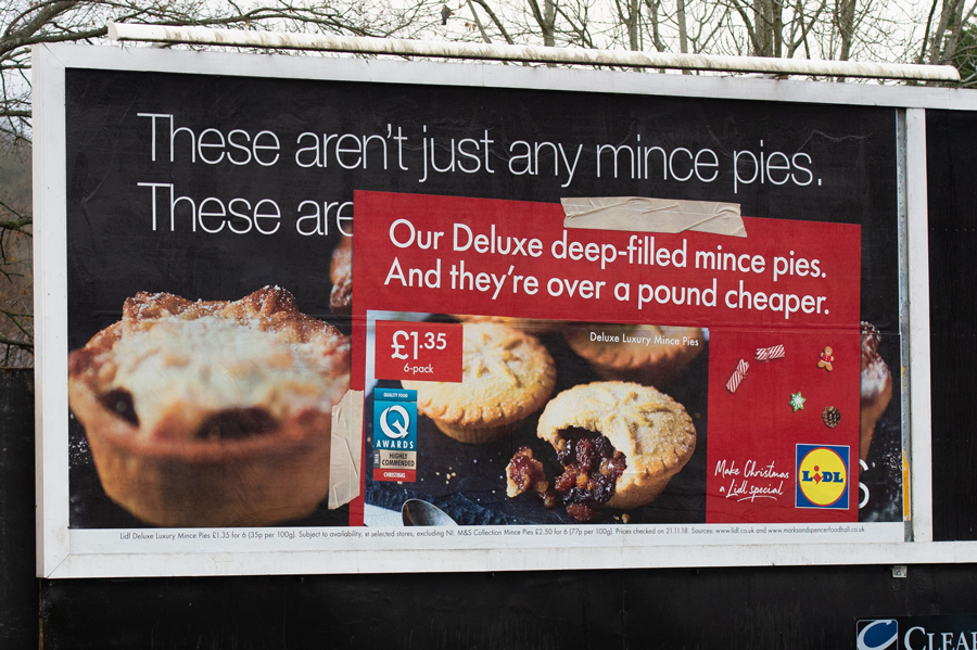 Lidl 'sabotages' upmarket rivals with punchy outdoor campaign
