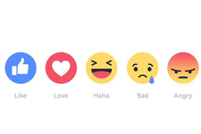 Facebook: has rolled out 'Reactions' range of emojis