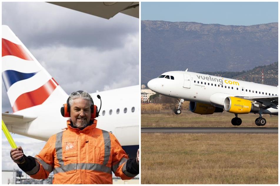 IAG: pitch includes creative for BA (left) and Vueling