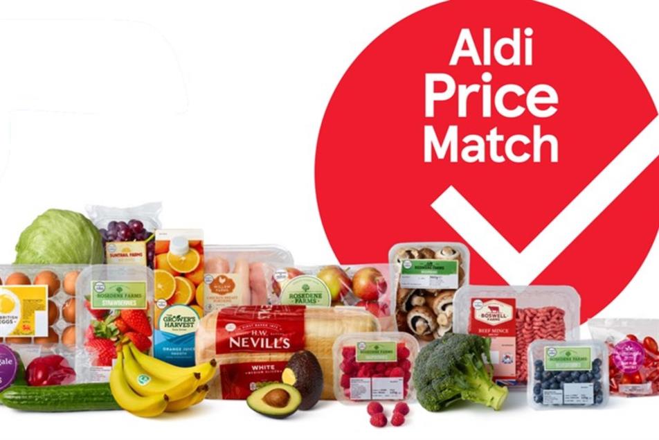 Tesco: hundreds of products will be matched to Aldi prices
