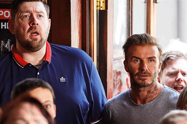 David Beckham: has appeared in Sky marketing for football coverage