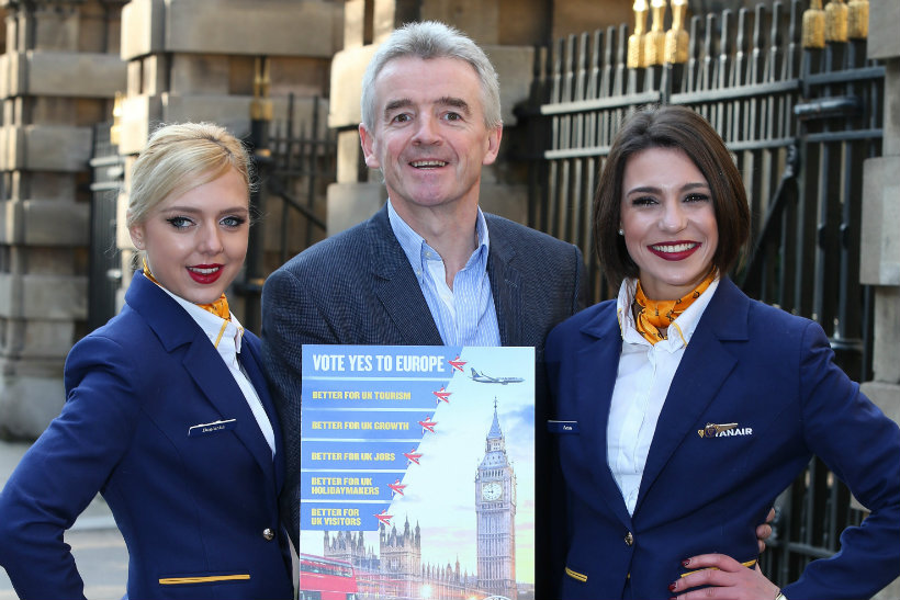 Brexit: Ryanair CEO Michael O'Leary launched the brand's 'Yes' campaign this week