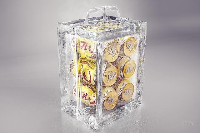 Skol: the lager brand has created real ice packaging for European World Cup fans