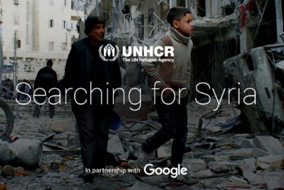 R/GA's work for Google 'Searching for Syria' has been nominated three times
