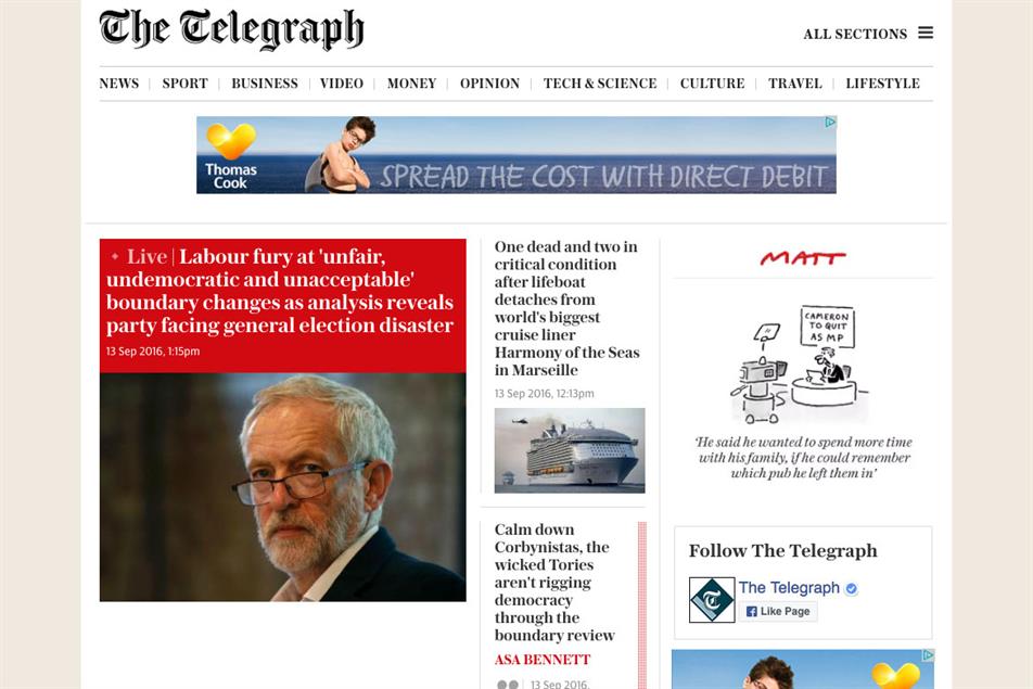 Telegraph Media Group In Talks With Agencies Over Digital Media Business