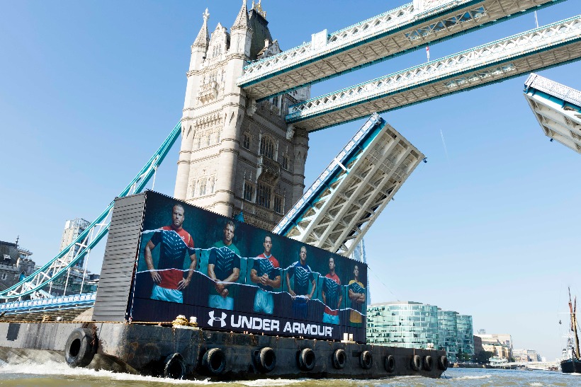 Under Armour: showing off its rugby sponsorships ahead of the Rugby World Cup