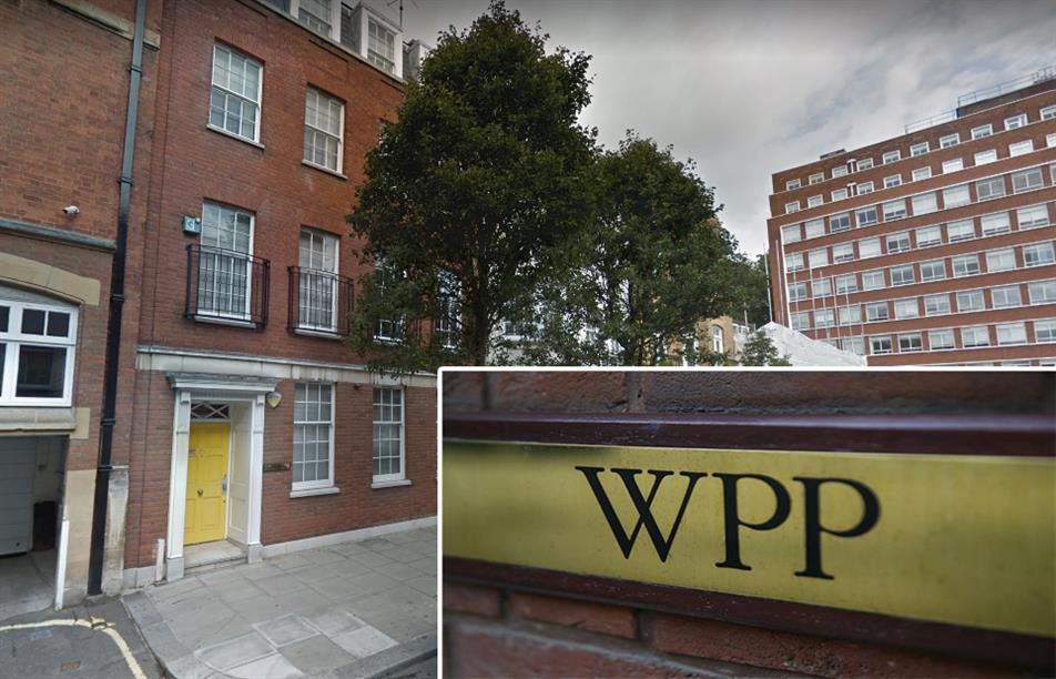 (L-R): WPP's headquarters in 27 Farm Street (Picture: Google Maps); inset: the company plaque