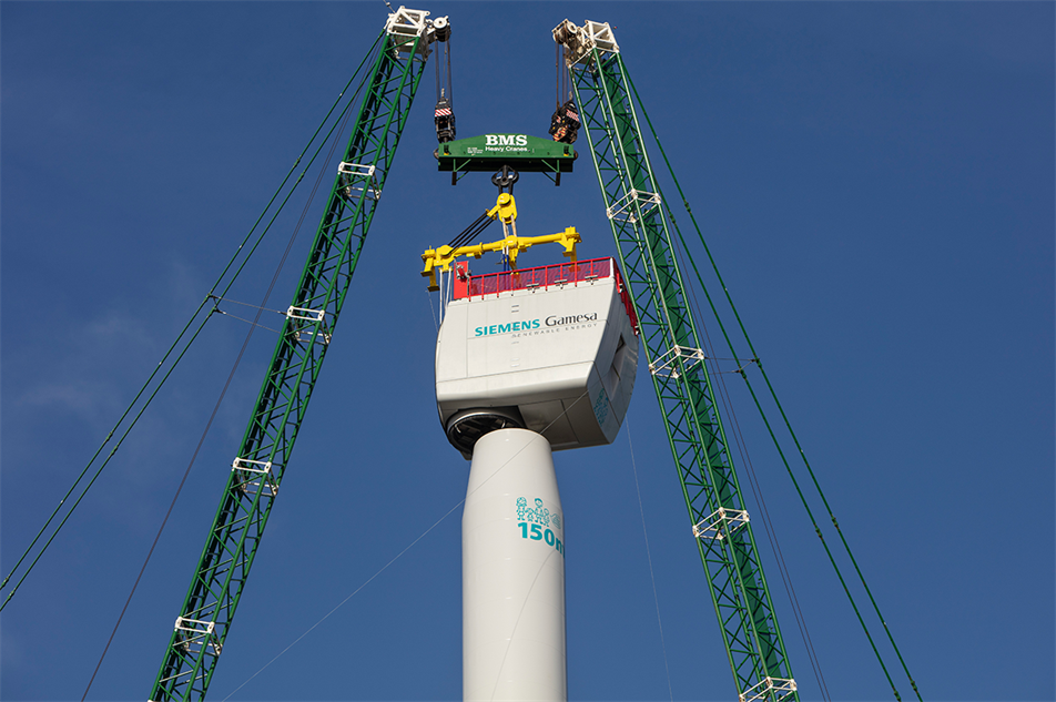 Exclusive Inside Sgres 14mw Offshore Wind Turbine Prototype Nacelle Windpower Monthly 9228