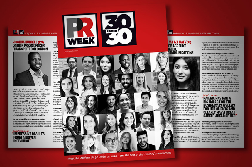 Read PRWeek's 30 Under 30 And Newcomers Report 2020 | PR Week