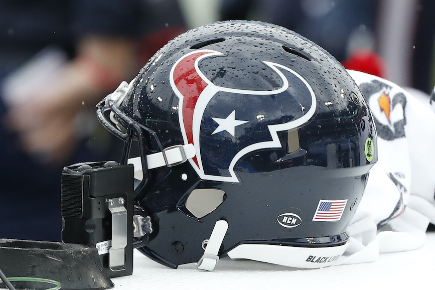 Texans Twitter account hinting at a possible white helmet 