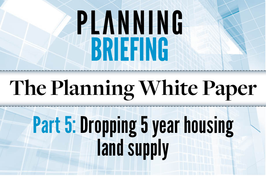 How the planning white paper would change the system, part 5 Dropping