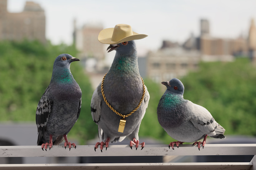 Football coach Deion Sanders voices a gruff pigeon in DirecTV ads