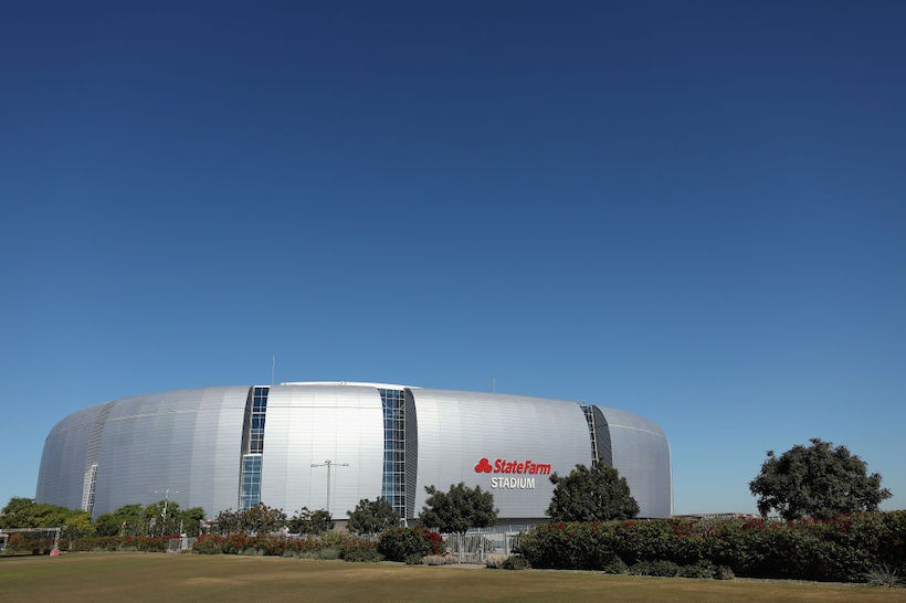 The State Farm Stadium in Glendale, Arizona, will host Super Bowl LVII. (Photo credit: Getty Images)