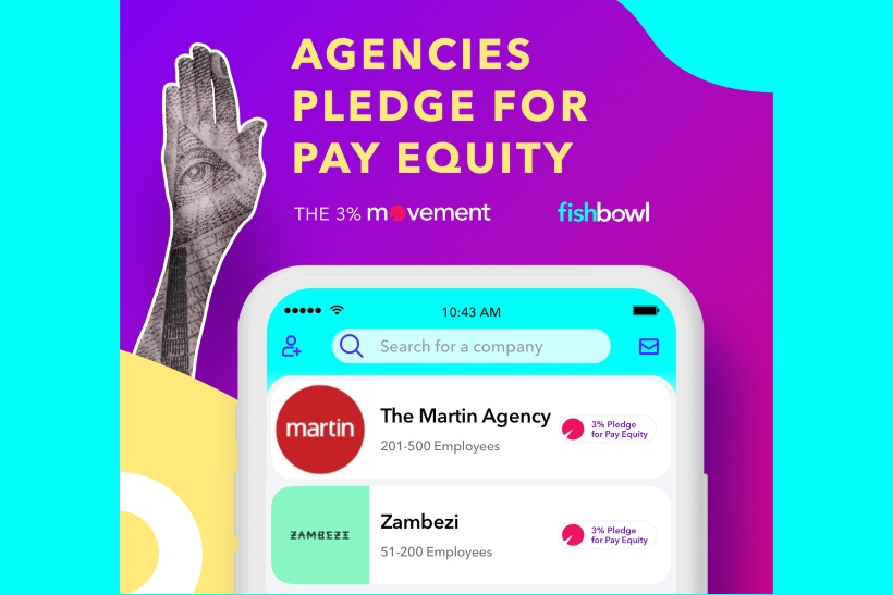 Fishbowl and The 3 Movement launch 'Pledge for Pay Equity' Campaign US