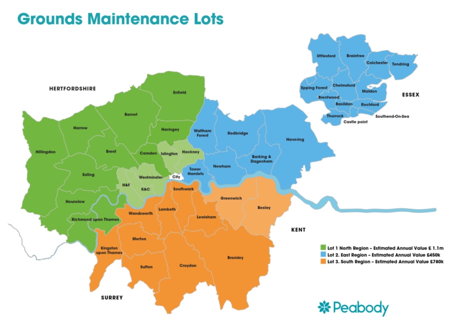 Peabody tenders for grounds maintenance contractors across whole estate