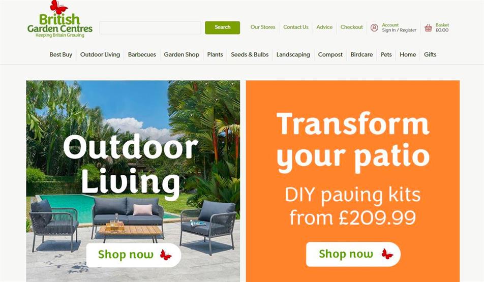 British Garden Centres revamps 24/7 shopping online store